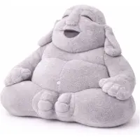 WDMT Buddha knuffel – 20 cm – baby knuffel – geboortecadeau – zachte pluche knuffel –