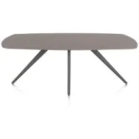 Xooon Saluti Esstisch oval 210 x 105 cm 4-Fuß-Gestell HPL