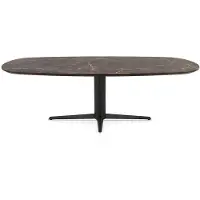 Henders & Hazel Caletta Esstisch oval HPL/Metall Sternfuß