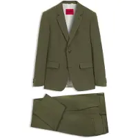 HUGO Tweedelig, slim-fit pak van een wolmix met stretch Maat 110