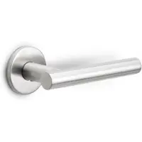 Formani BASICS LBVII-19mm kruk op rozet geveerd rvs PR