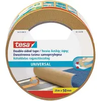 TESA Lengte (meter - tape - meetlint) TAMA DUBBELZIJDIG UNIVERSEEL 50mm x 25m
