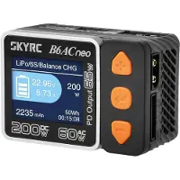 SkyRC B6AC Neo Modelbouwoplader 10 A Lood, LiFePO, LiHV, Li-ion, Li-poly, NiCd, NiMH