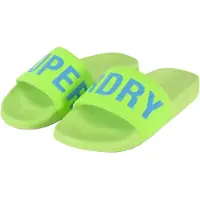 Superdry Badslippers Green Grootte: 6-7