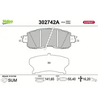 Valeo 302742A Remblokken