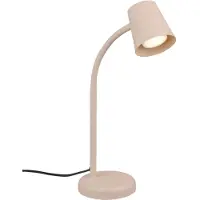 Briloner Skriva - Tafellamp - bureaulamp - met snoer - draaibaar tafellampje - excl. GU10 - 13 x 38,5 cm - beige