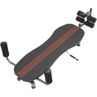 Selius Rugstrekbank Zwart - Draagvermogen 150 Kg - Voor Thuisgym Krachttraining
