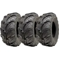 Parnells 25x10.00-12 ATV Quad banden OBOR Mudsling E-Marked Road Legal 200kgs (Set van 3)
