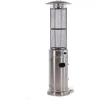 Fornorth Terrasverwarmer Round Tube 11kW gasvermogen, roestvrij staal