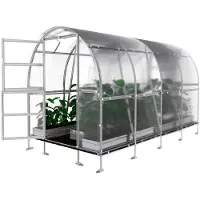 BAUMERA Kas KLASIKA SLIM, 2x4 meter (8m²), met 4 mm polycarbonaat