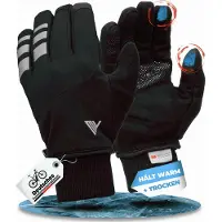 MIVELO THERMO-FIT Winterhandschoenen - Thermisch Fleece & 3M Thinsulate - Zwart - Unisex - Maat L