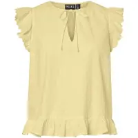 Pieces Blouse lichtgeel