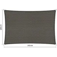 Shadow Comfort Rechthoek schaduwdoek 2,00x3,00 m Cool Grey