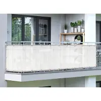 Shadow Comfort Balkondoek 0,80 x 5,00 m Arctic White