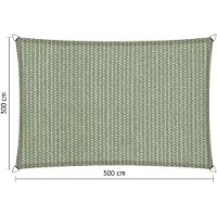 Shadow Comfort Rechthoek schaduwdoek 3,00x5,00 m Moonstone Green
