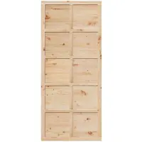 vidaXL Schuurdeur, 90 x 2,5 x 208 cm, massief grenenhout, naturel