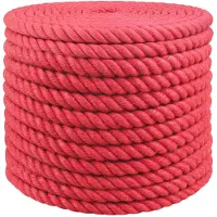 vidaXL Jute Touw 16 mm Rood 100% Tossa jute