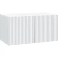 vidaXL Wandmontage TV-kast Wit 59,5 x 31 x 30 cm Bewerkt hout