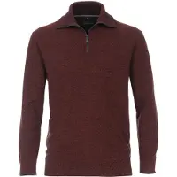 Casamoda Regular Fit Half-Zip Sweater oranje, Motief