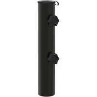 vidaXL Parasolvoet, 0,6 kg, zwart, van ijzer, geschikt voor parasols met een diameter van 40-50 mm