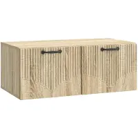 vidaXL Wandmontage TV-kast Sonoma Eiken 78,5 x 41 x 30 cm Bewerkt hout