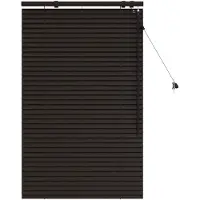 vidaXL Venetiaanse jaloezie Donkerbruin 85 x 130 cm 35 mm