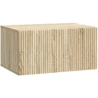 vidaXL Wandmontage TV-kast 59,5 x 41 x 30 cm Sonoma Eiken Bewerkt hout