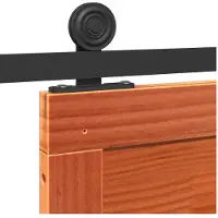 vidaXL Schuifdeur Wasbruin 80 x 2,5 x 208 cm Massief grenenhout