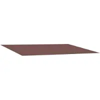 vidaXL Vervangingsdoek voor zonnescherm Bruin 250 x 200 cm Polyester