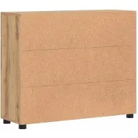 vidaXL Dressoir FLORIN 88,5 x 30,5 x 73 cm Artisan Eiken Bewerkt hout
