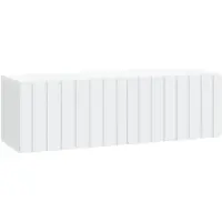 vidaXL Wandmontage TV-kast 98 x 31 x 30 cm Wit Bewerkt hout