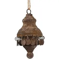 Countryfield Hanger Amira Roest Metaal Ø9,5x30cm Bruin bruin Metaal Decoratief