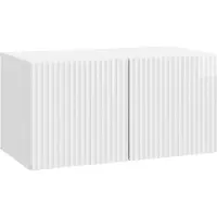 vidaXL Wandmontage TV-kast 59,5 x 31 x 30 cm Hoogglans Wit