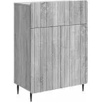 vidaXL Dressoir Grijs sonoma 66 x 34,5 x 92 cm Bewerkt hout