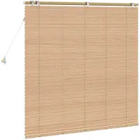 vidaXL Venetiaanse jaloezie Eiken Look 135 x 130 cm 35 mm