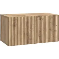 vidaXL Wandmontage TV-kast 59,5 x 31 x 30 cm Artisanaal eiken
