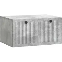 vidaXL Wandmontage TV-kast Betongrijs 59,5 x 41 x 30 cm Bewerkt hout