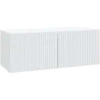 vidaXL Wandmontage TV-kast Wit 78,5 x 31 x 30 cm Bewerkt hout
