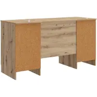 vidaXL Bureau Artisanaal eiken 142,5 x 50 x 75 cm Bewerkt hout