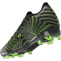 Under Armour Shadow Elite 4 Mach Gras Voetbalschoenen (FG) Zwart Metallic Black Neongroen
