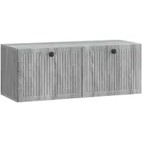vidaXL Wandmontage TV-kast Grijs sonoma 78,5 x 31 x 30 cm Bewerkt hout