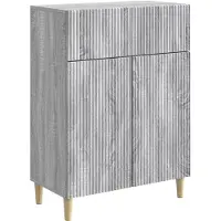 vidaXL Dressoir met lade Grijs sonoma 66 x 34,5 x 90 cm Bewerkt hout
