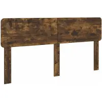 vidaXL Hoofdbord Rook Eiken Bewerkt hout