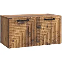 vidaXL Wandmontage TV-kast Oud hout 59,5 x 31 x 30 cm Bewerkt hout