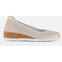 Feyn Ellie 08 Instappers beige Textiel Maat 37