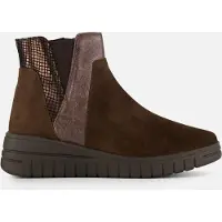 Feyn Enkellaarsjes bruin Suede Maat 42