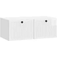 vidaXL Wandmontage TV-kast Hoogglans Wit 78,5 x 41 x 30 cm