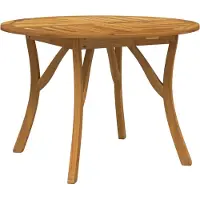 vidaXL Tuintafel Ø 110 cm massief acaciahout