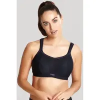 Panache - sport bh zonder beugel - Zwart - 85D