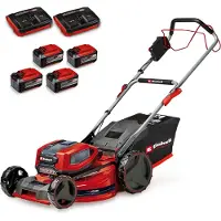 Einhell GP-CM 36/52 S Li BL accubestrijder, 4x 5.2Ah accu's, elektrische start, 18V, maximale snijbreedte.